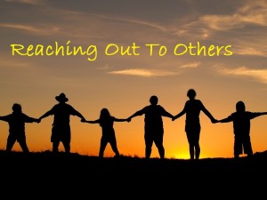 reaching out